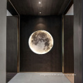 Minimalist LED Moon Wall Lamp: 10-inch, 15W, CCT Dimmable Night Light Bracket, LED Wall Moon Light